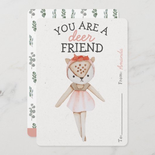 あなたは鹿友達ガールバレンタインデー教室 (正面/裏面)