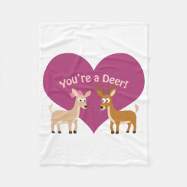 あなたは鹿! フリースブランケット