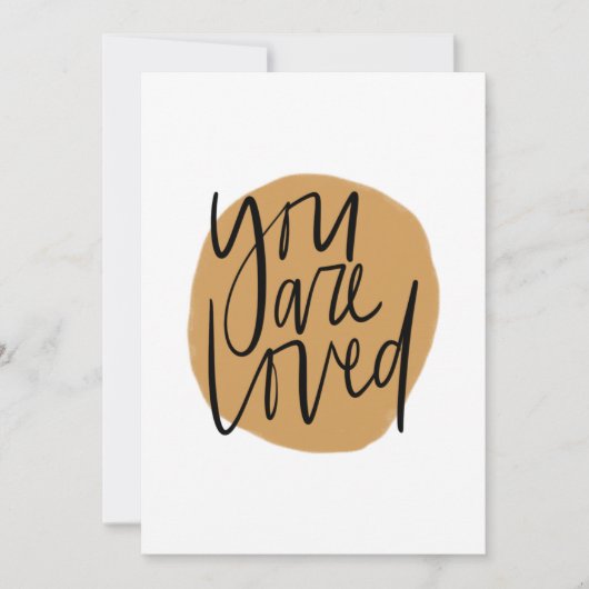 あなたは黄色に愛されている サンキューカード (正面)