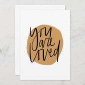あなたは黄色に愛されている サンキューカード (正面/裏面)