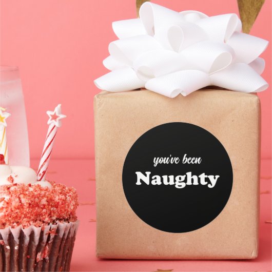 あなたは黒いけな可愛いおもしろい文字だ ラウンドシール (パーティー)