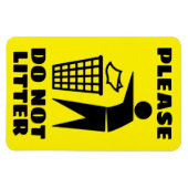 あなたは黒と黄色を落とさないでカスタマイズね マグネット (横)