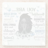 あなたは黒の女王メラニン女性の神が言う ガラスコースター (裏面)