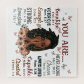 あなたは黒の女王メラニン女性の神が言う ジグソーパズル (横)