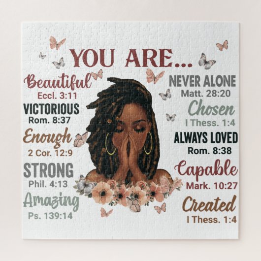 あなたは黒の女王メラニン女性の神が言う ジグソーパズル (縦)