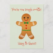 あなたは1つのきついクッキー – 良いクリスマスを得る シーズンポストカード (正面)