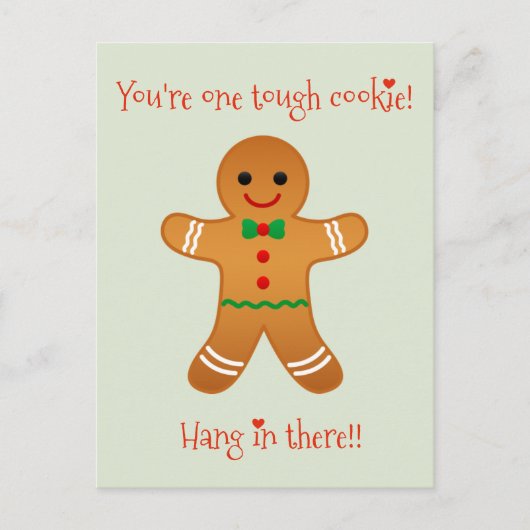 あなたは1つのきついクッキー – 良いクリスマスを得る シーズンポストカード (正面)