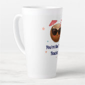 あなたは1つのクール先生 – かわいいココナッツラテマグカップ カフェラテマグ (左アングル)