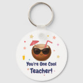 あなたは1つのクール先生 – かわいいココナッツ卒業 キーホルダー (正面)