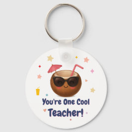 あなたは1つのクール先生 – かわいいココナッツ卒業 キーホルダー