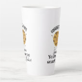 あなたは1回のクッキー頭が切れるコーヒーマグおめでとう カフェラテマグ (正面)