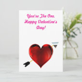 あなたは1枚のバレンタインデー シーズンカード (スタンド正面)