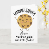 あなたは1枚の頭が切れるクッキー カード (黄色い花)