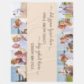 あなたは10恋しく思フォトコラージュAlmond Remembrance フリースブランケット (正面)