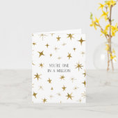 あなたは100万個の金ゴールドスターカード カード (黄色い花)