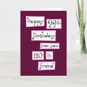 あなたは29か？おもしろいの名前の追加誕生日の挨拶 カード (正面)