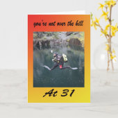 あなたは31日に丘を越えていない カード (黄色い花)