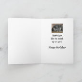 あなたは40歳の誕生日が猫を忍び寄る カード (内部)