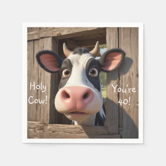 あなたは40 スタンダードカクテルナプキン (正面)