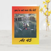 あなたは45の丘を越えていない カード (黄色い花)