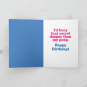 あなたは60歳のかわいい子猫！!誕生日のカスタマイズ可能な時間 カード (内部)