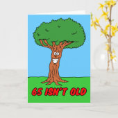 あなたは65歳以もし上のツリーグリーティングカード カード (黄色い花)