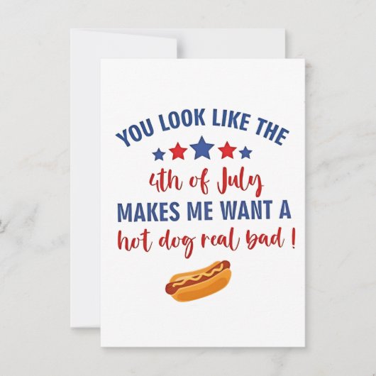 あなたは7月4日に見えて欲しい 招待状 (正面)