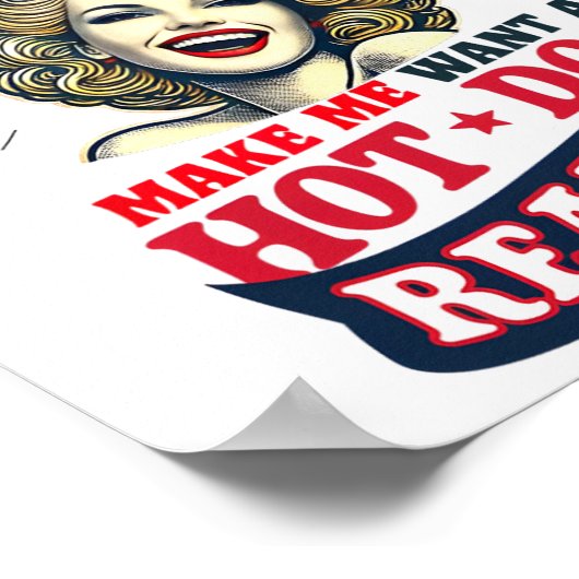 あなたは7月4日に見えるから私は豚が欲しい ポスター (角)