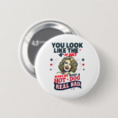 あなたは7月4日に見えるから私は豚が欲しい 缶バッジ (正面&裏面)