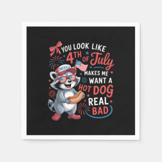 あなたは7月4日に見えると暑さが欲しくなる スタンダードカクテルナプキン