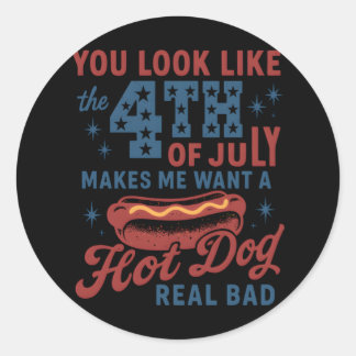 あなたは7月4日に見えると暑さが欲しくなる ラウンドシール