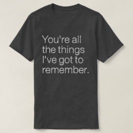 あなたは80年代に思い出す得こと Tシャツ