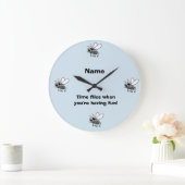 あなたは、おもしろいおもしろいの子どもの時計を持つと時間が経つ ラージ壁時計 (ホーム)