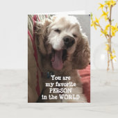 あなたは「お気に入りの私の世界の人間」だ カード (黄色い花)