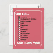 あなたは…そして私はあなたを愛している ポストカード (正面/裏面)