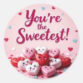 あなたは!キャンディハートシール ラウンドシール (正面)