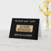 あなたは「クラシック」で、40歳の誕生日です カード (黄色い花)