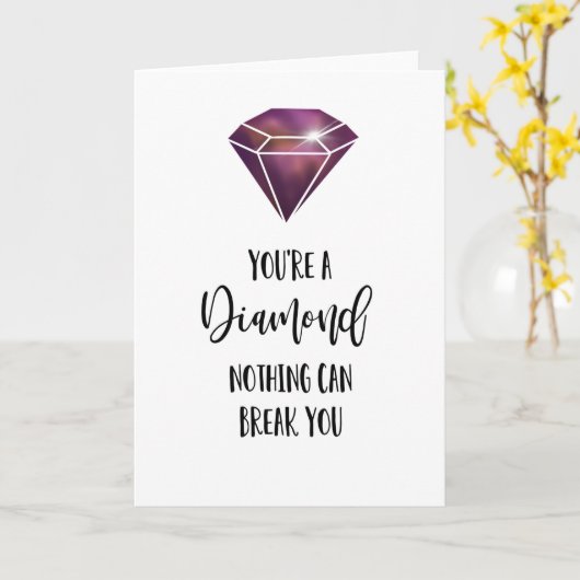 あなたは、ダイヤモンド・悔やみや弔慰・カードがんの病気喪失 カード (黄色い花)