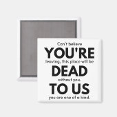 あなたは、同僚のギフト離れ、従業員 マグネット (正面/裏面)