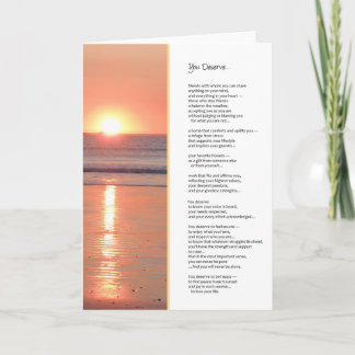 あなたは…感動的. カード