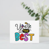 あなたは、手最高のに手紙が入った ポストカード (スタンド正面)