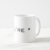 あなたは-文法訂正 コーヒーマグカップ (正面右)