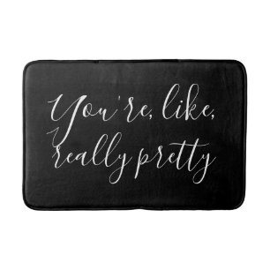 あなたは、本当に白モダン黒が好きで バスマット