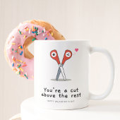 あなたは、残りの幸せなバレンタインデーの上のカット ツートーンマグカップ