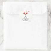 あなたは、残りの幸せなバレンタインデーの上のカット ラウンドシール (バッグ)