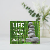 あなたは、禅チロと並ぶと、人生がよくなる ポストカード (スタンド正面)