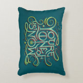 あなたは、私たちの一人が今、緑のグラフィック アクセントクッション (正面(垂直))