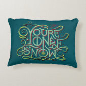 あなたは、私たちの一人が今、緑のグラフィック アクセントクッション (裏面)