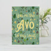 「あなたは、私のトーストに『avo』を」 サンキューカード (スタンド正面)