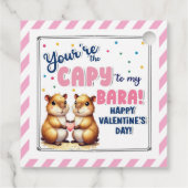 あなたは「私のバラへのキャピー」バレンタインの贈り物ラベル: フェイバータグ (裏面)